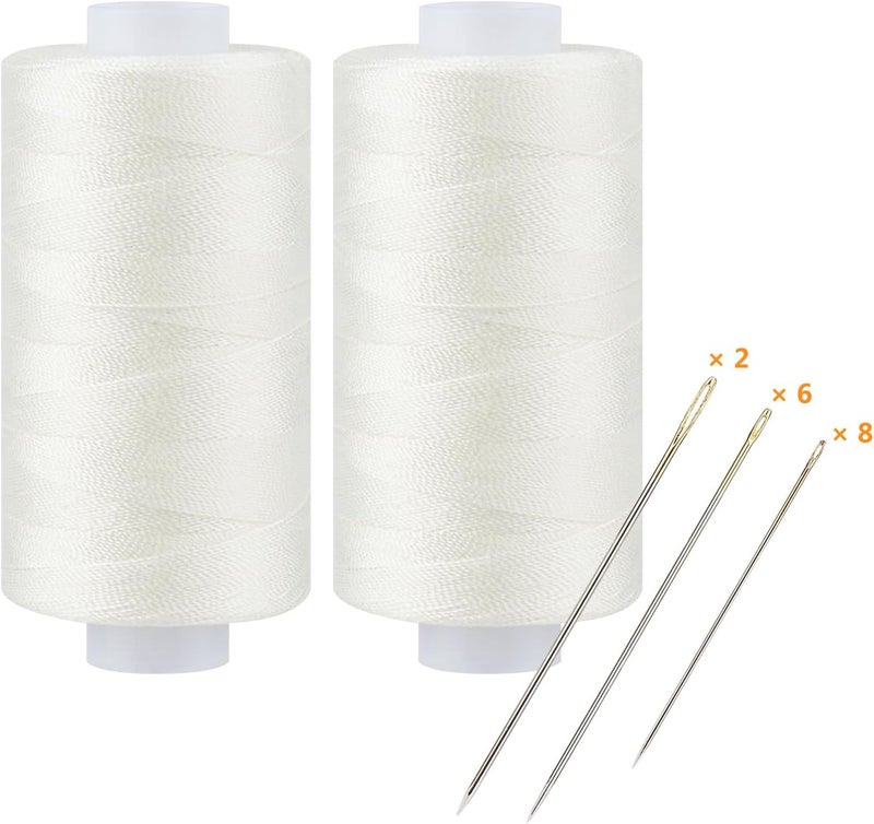 simthread Natural All Purpose Thread Polyester 400Y - 2 Pack - - Image 1